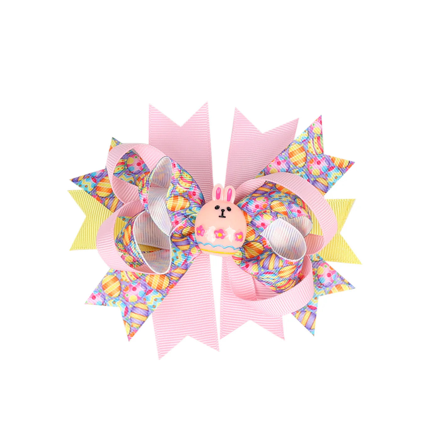 PREORDER 3 GIRLS EASTER BUNNY BOW HAIR CLIP