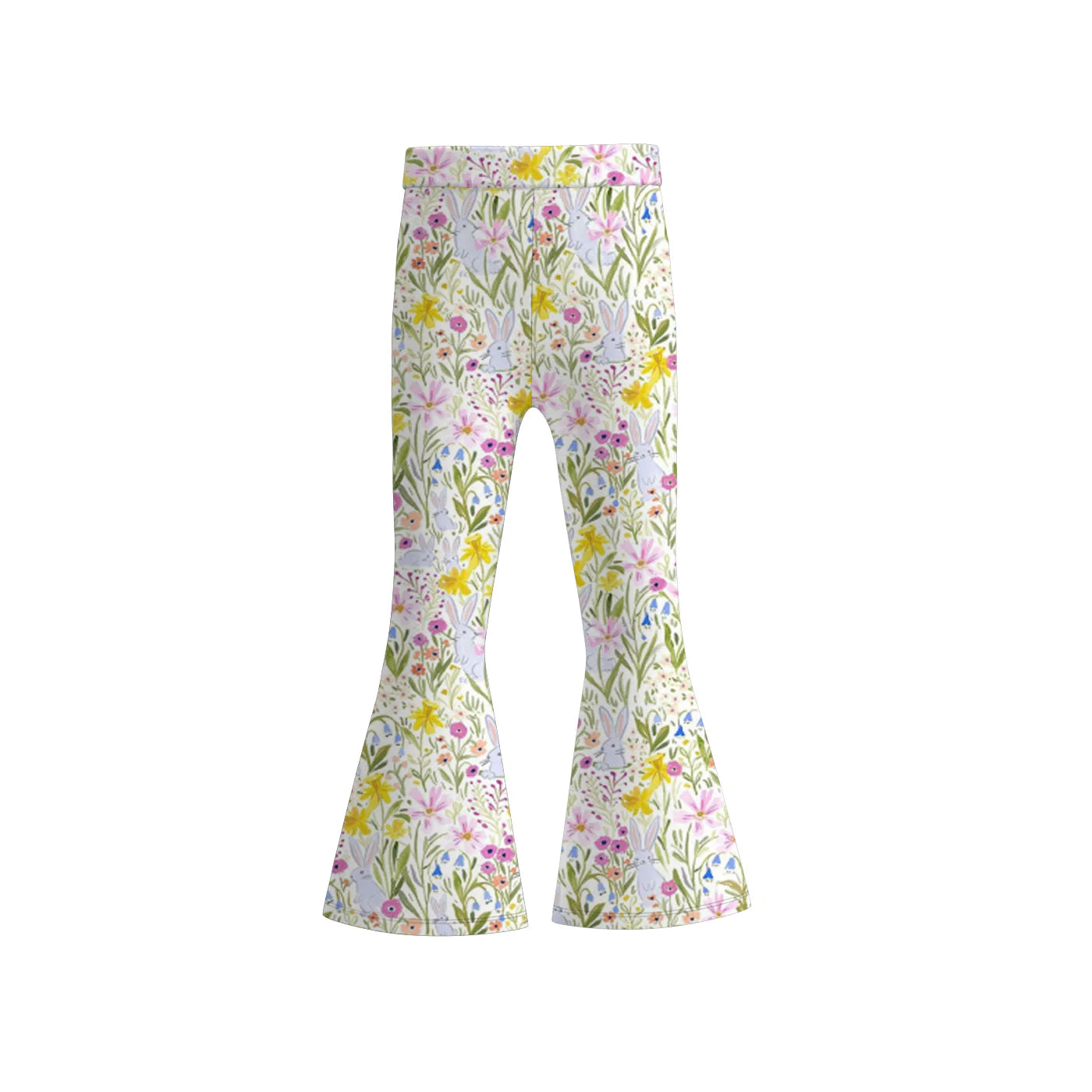 PREORDER 3.9 GIRLS EASTER PRINT BELL PANTS