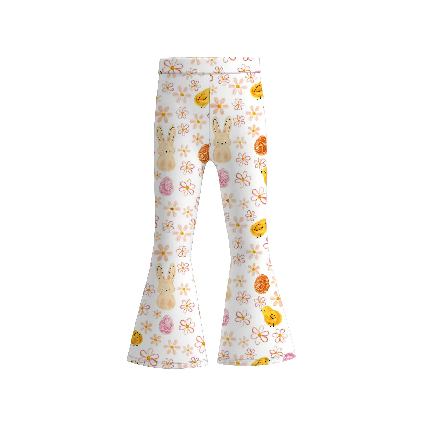 PREORDER 3.9 GIRLS EASTER PRINT BELL PANTS