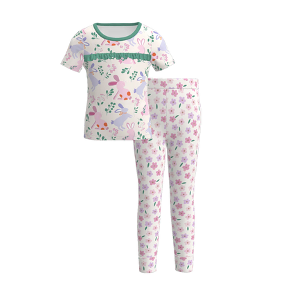 PREORDER 3.3 GIRLS EASTER PRINT PAJAMA PANTS SET