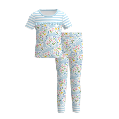 PREORDER 3.3 GIRLS EASTER PRINT PAJAMA PANTS SET