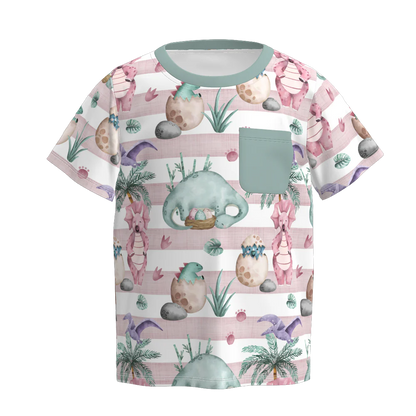 PREORDER 3.1 BOYS EASTER BUNNY＆FARM PRINT TOP