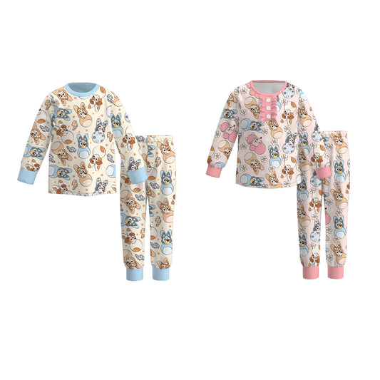 PREORDER 3.4 BOYS + GIRLS EASTER BEST MATES PRINT PAJAMA PANTS SET