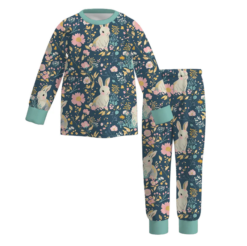 PREORDER 3.2 BOYS EASTER PRINT PAJAMA PANTS SET