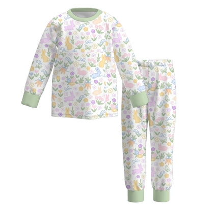 PREORDER 3.2 BOYS EASTER PRINT PAJAMA PANTS SET