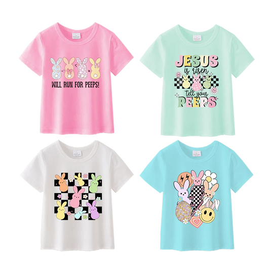 PREORDER 3.0 GIRLS EASTER PRINT T-SHIRT