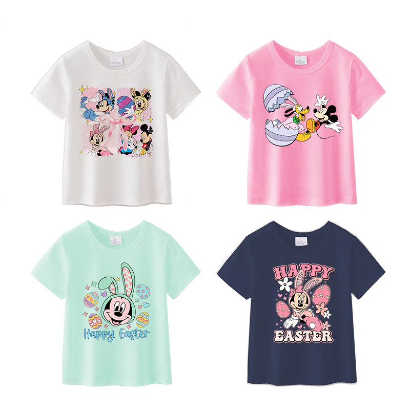 PREORDER 3.0 GIRLS EASTER MAGIC MOUSE PRINT T-SHIRT