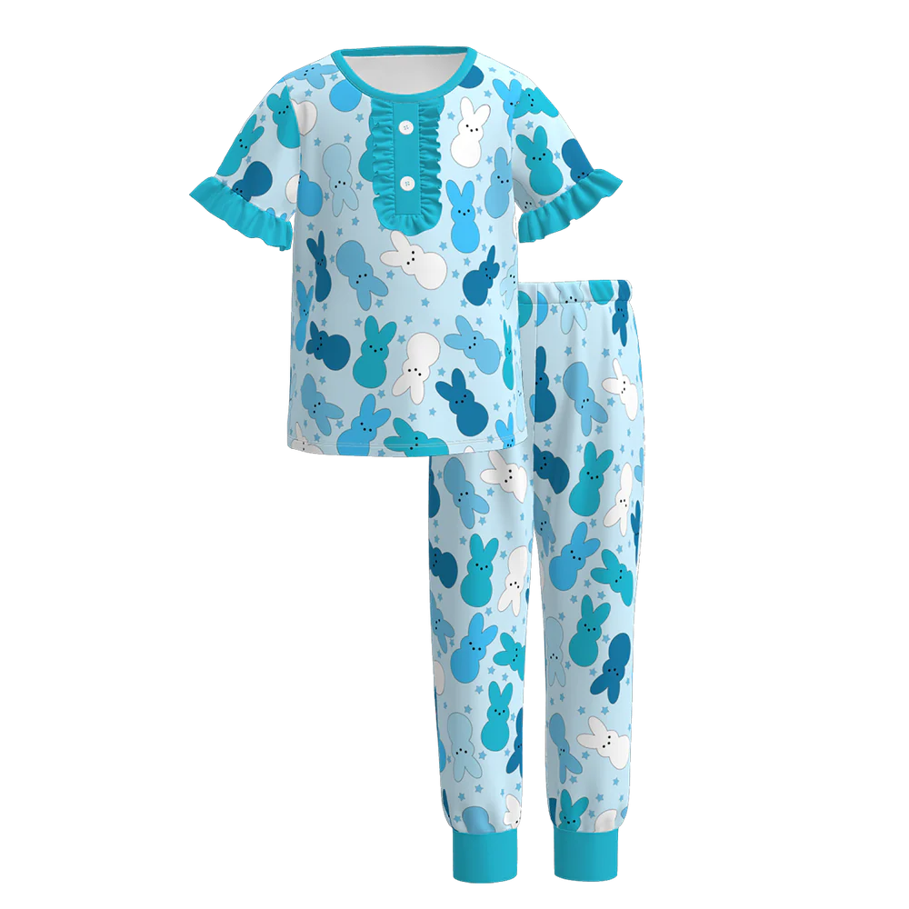 PREORDER 3.10 GIRLS EASTER PRINT PAJAMA PANTS SET