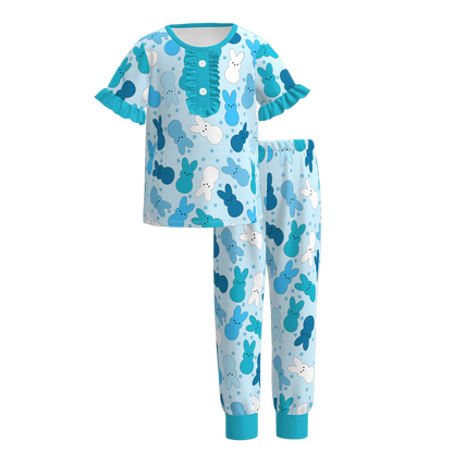 PREORDER 3.10 GIRLS EASTER PRINT PAJAMA PANTS SET