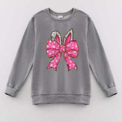 PREORDER 3.1 MOMMY AND ME EASTER BUNNY COQUETTE PRINT SWEATSHIRT