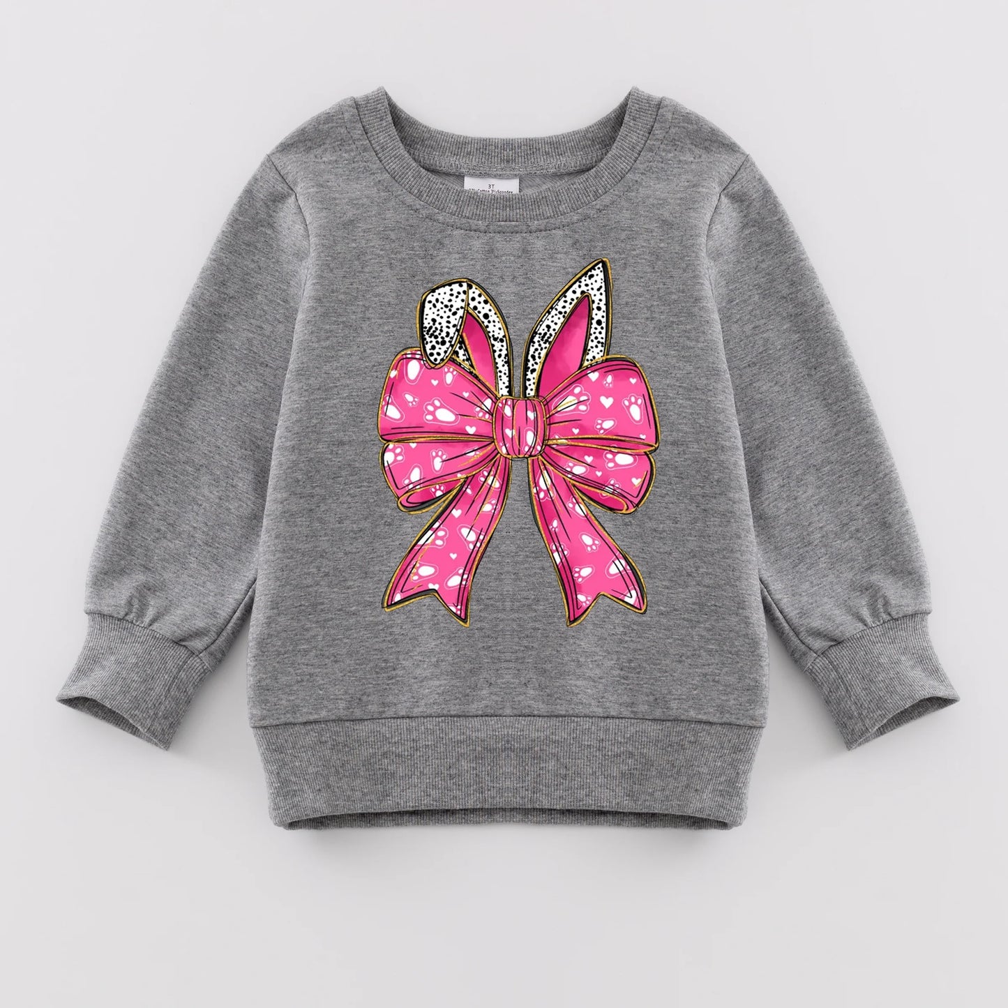 PREORDER 3.1 MOMMY AND ME EASTER BUNNY COQUETTE PRINT SWEATSHIRT