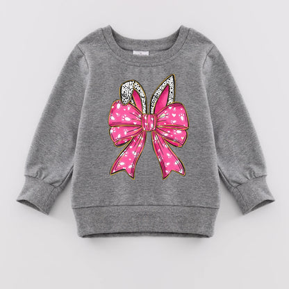 PREORDER 3.1 MOMMY AND ME EASTER BUNNY COQUETTE PRINT SWEATSHIRT