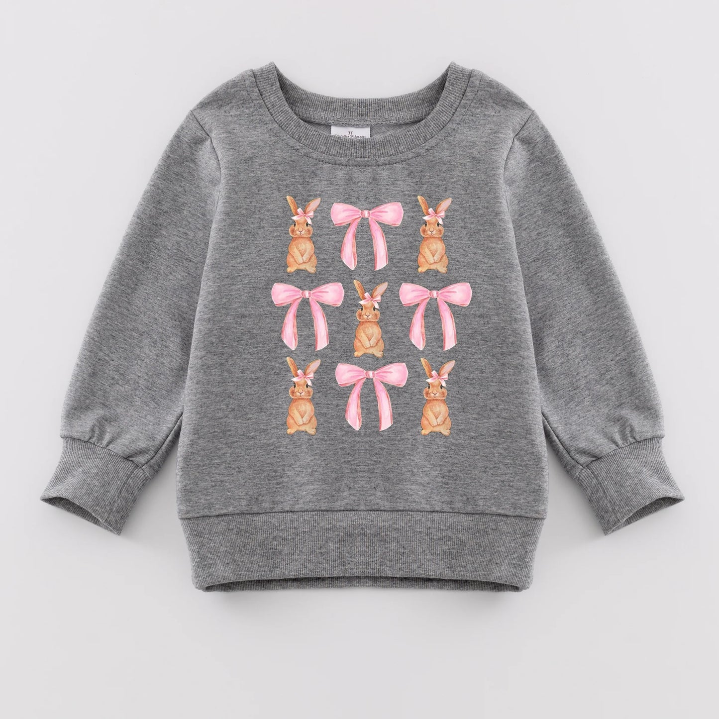 PREORDER 3.1 MOMMY AND ME EASTER BUNNY COQUETTE PRINT SWEATSHIRT