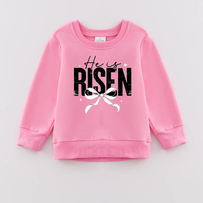 PREORDER 3.0 GIRLS EASTER PRINT PINK SWEATSHIRT