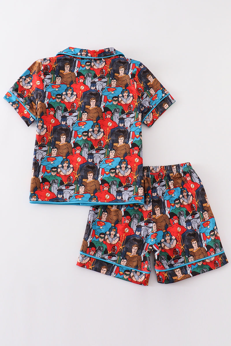 Super Character Blue Boy Pajama Set