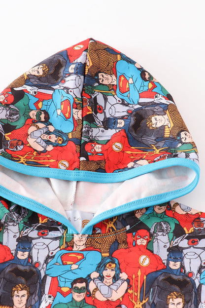 Super Character Blue Boy Hoodie