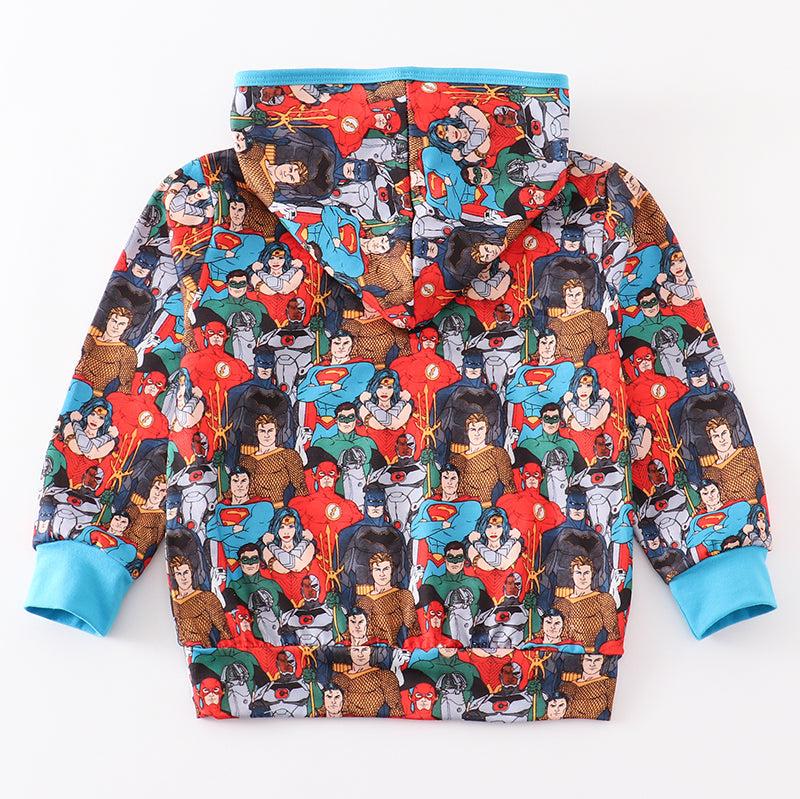 Super Character Blue Boy Hoodie