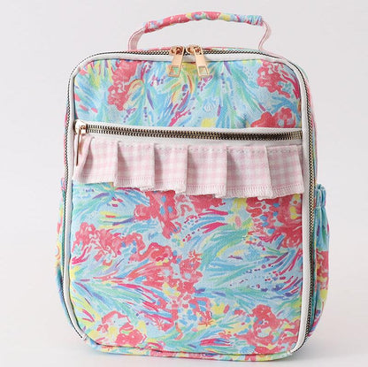 Lily Floral Ruffle Lunch Bag