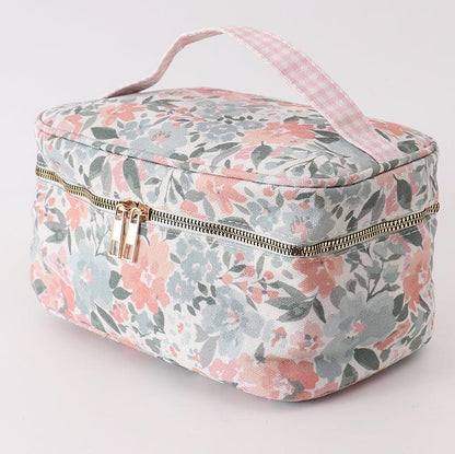 Haley Floral Makeup Bag