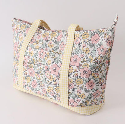 Harper Floral Plaid Tote Bag