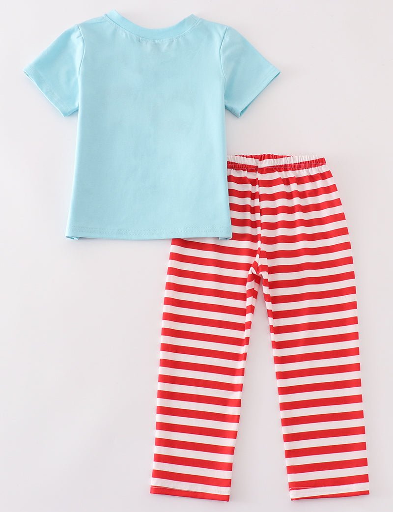 Chick Fil A Embroidered Boy Pants Set