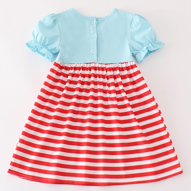 Chick Fil A Embroidered Red Stripe Dress