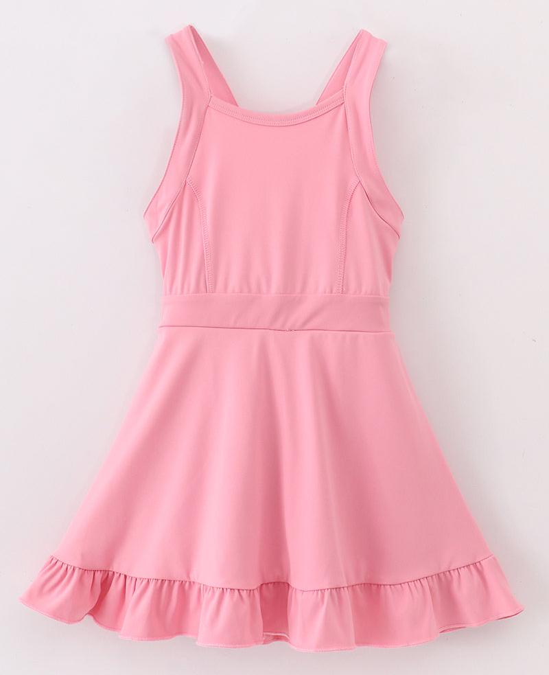 Sporty Ruffle Tennis Dress - Pink