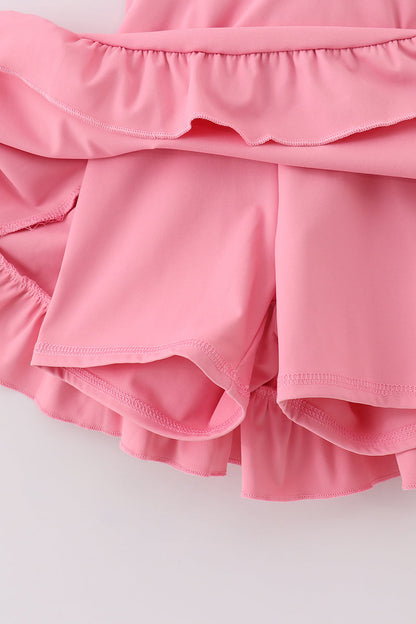 Sporty Ruffle Tennis Dress - Pink