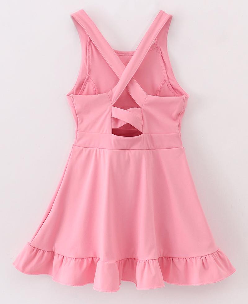 Sporty Ruffle Tennis Dress - Pink