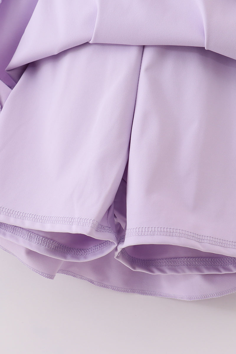 Sporty Ruffle Tennis Dress - Purple