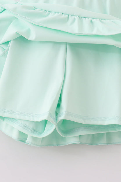 Sporty Ruffle Tennis Dress - Mint