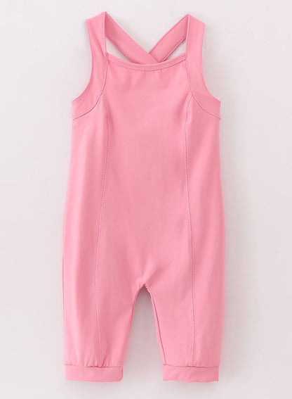 Sporty Gymnastics Leotard - Pink