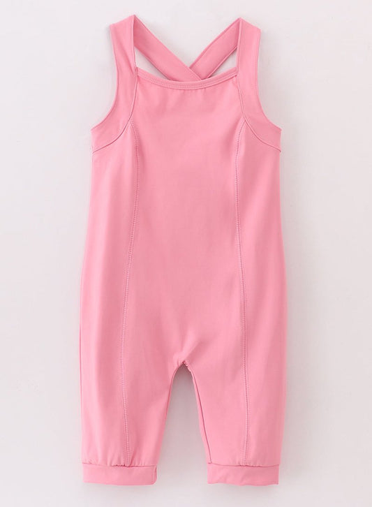 Sporty Gymnastics Leotard - Pink