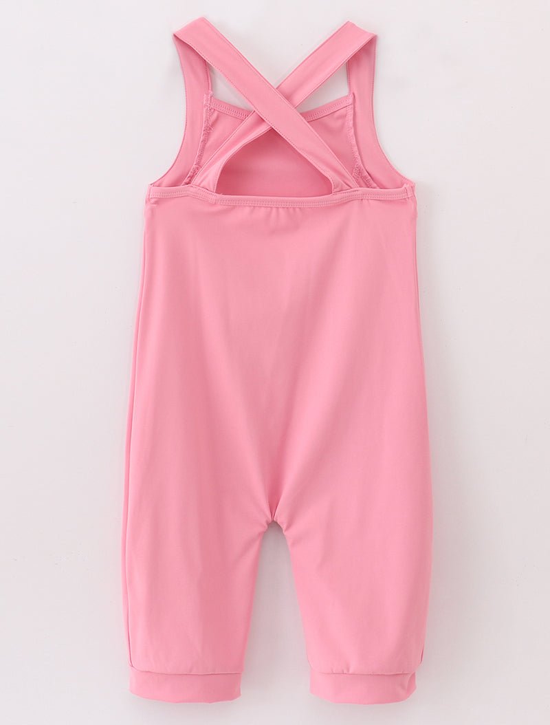 Sporty Gymnastics Leotard - Pink