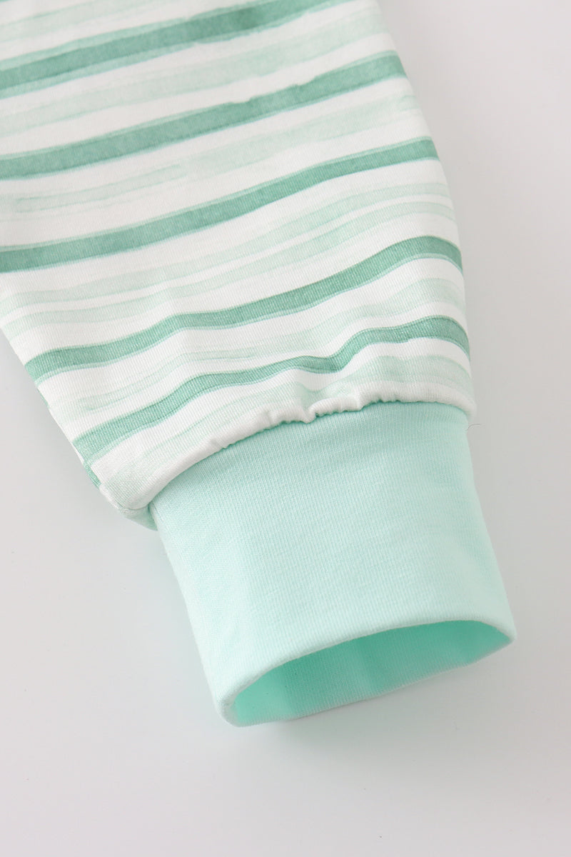 Mint Stripe Boy Jogger Set