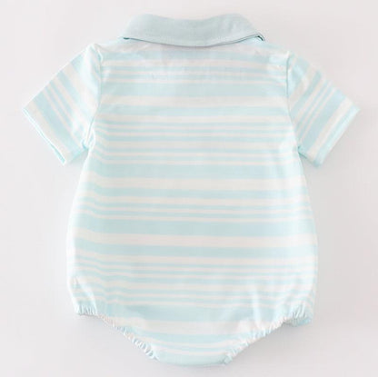 Samuel Blue Stripe Boy Bubble