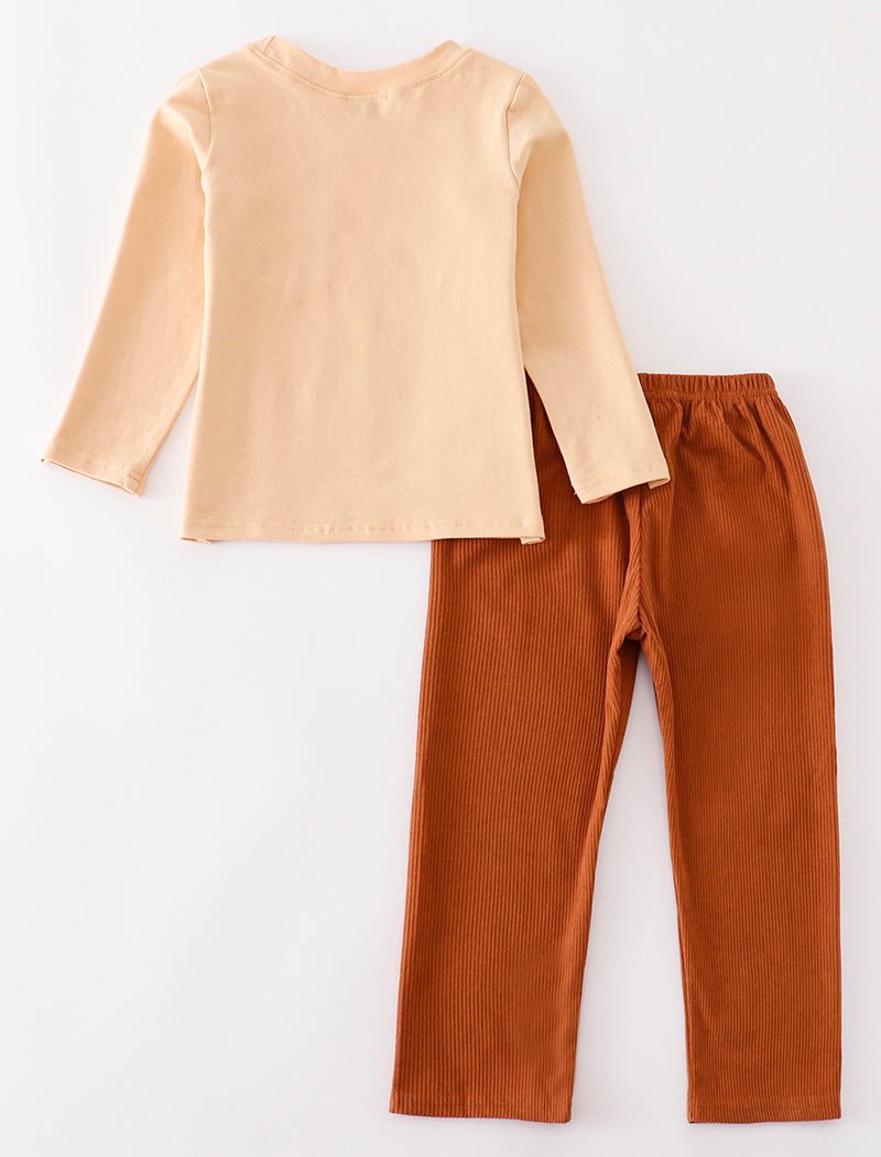 Brown Corduroy Boy Set