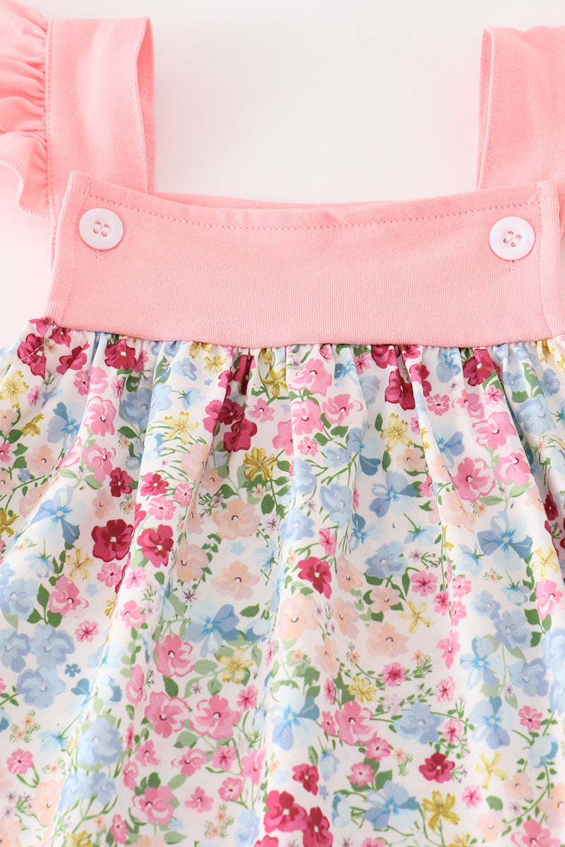 Annie Pink Floral Print Girl Set