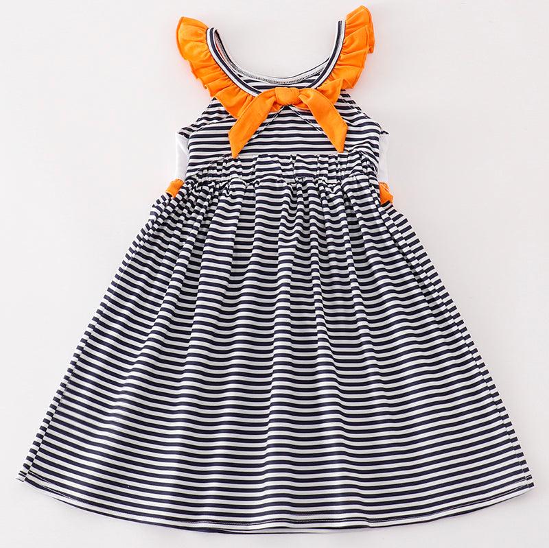 WAR EAGLE Embroidered Stripe Dress