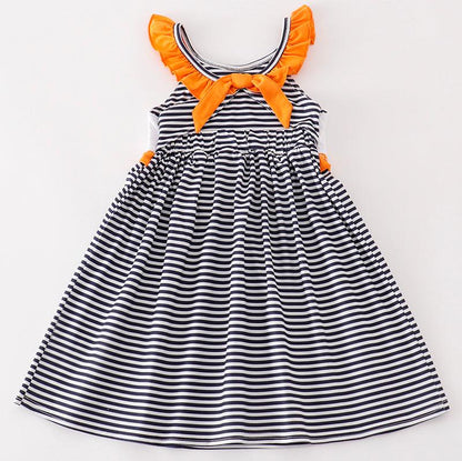 WAR EAGLE Embroidered Stripe Dress