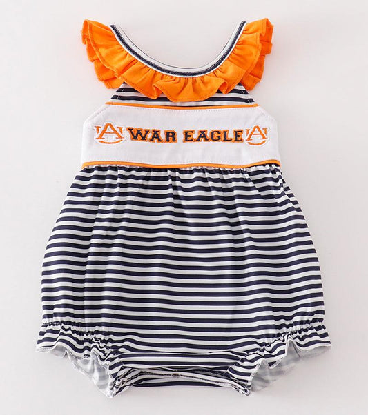 WAR EAGLE Embroidered Stripe Girl Bubble