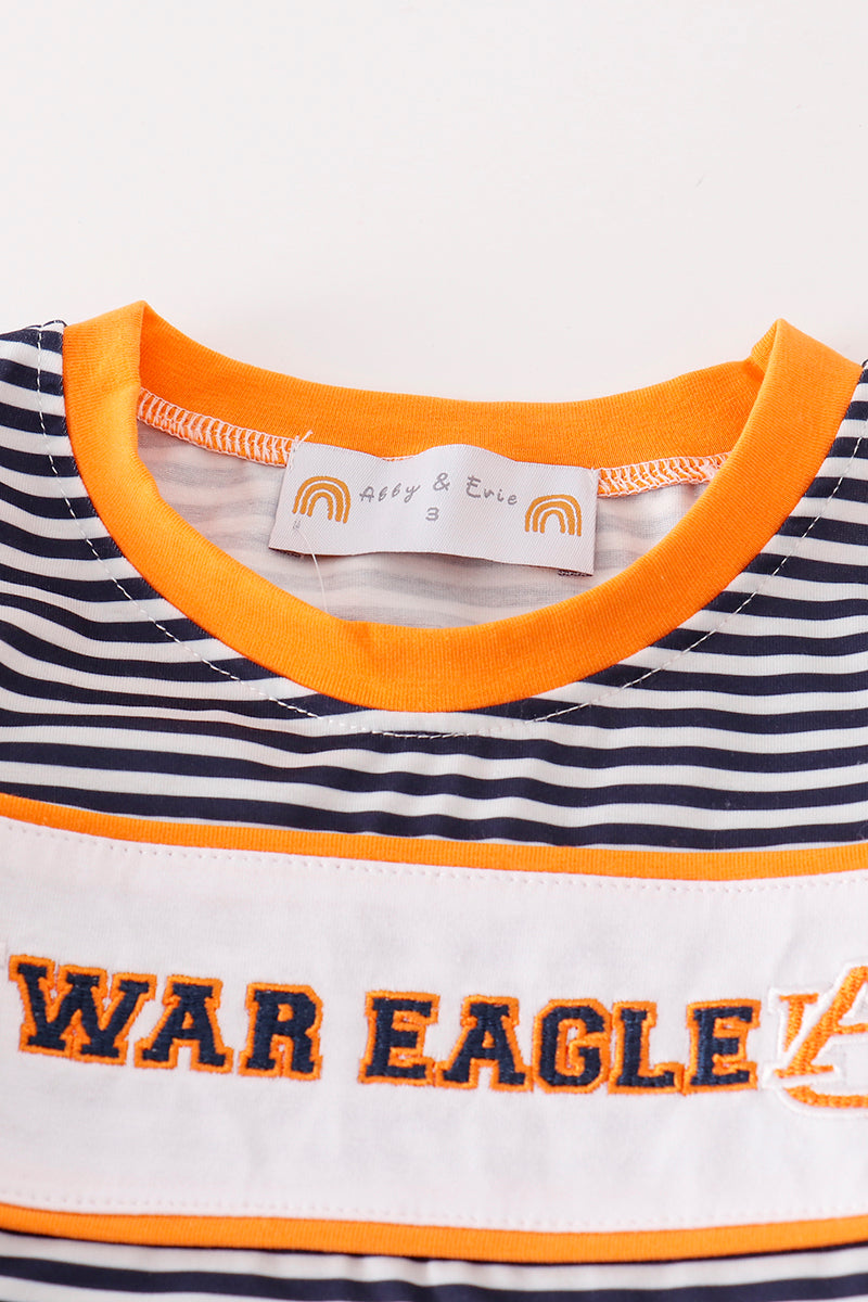 WAR EAGLE Embroidered Stripe Boy Set