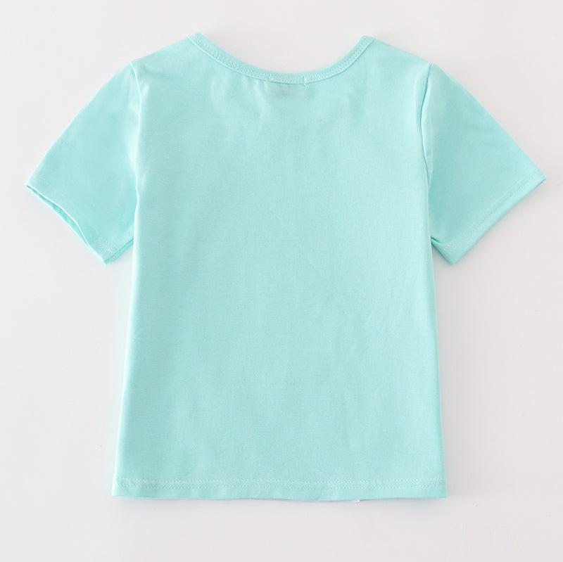 Mom + Me Mint Character Mouse Print Top