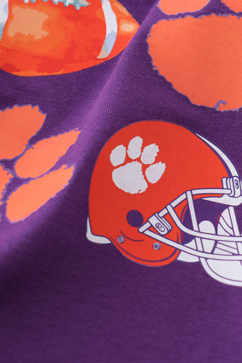 Tigers Football Print Boy Top