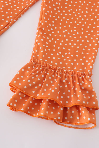 Pink Pumpkin Girl Pants Set