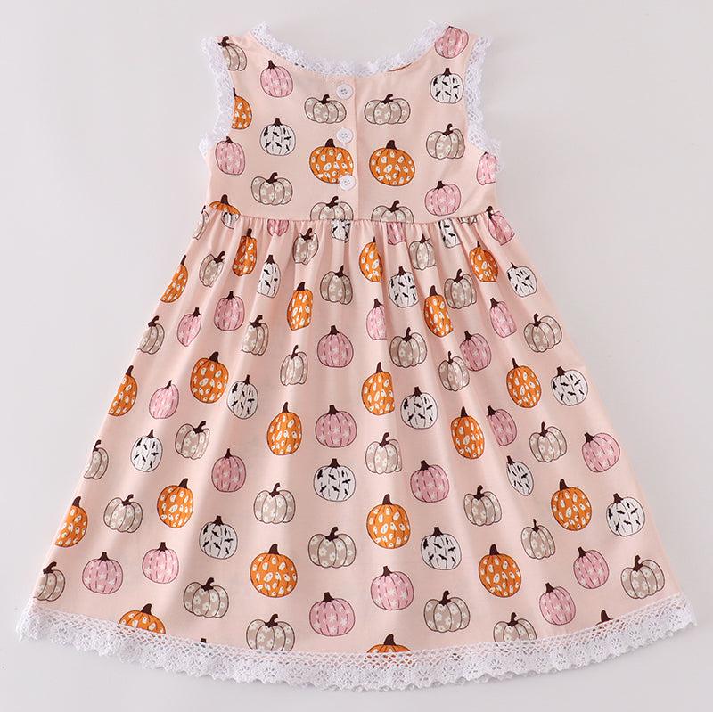 Pink Pumpkin Girl Dress