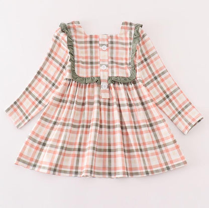 Green Plaid Girl Top