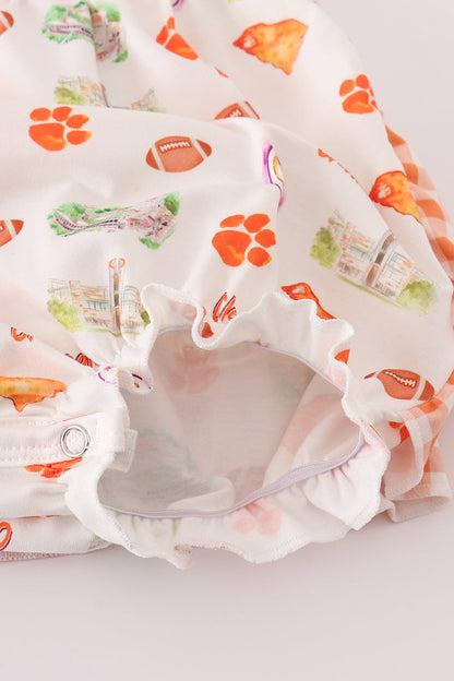 Clemson Football Print Girl Bubble