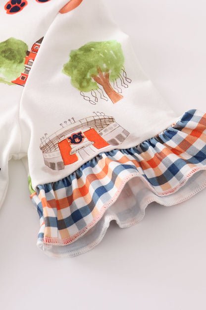 Auburn Football Print Girl Pajamas Set