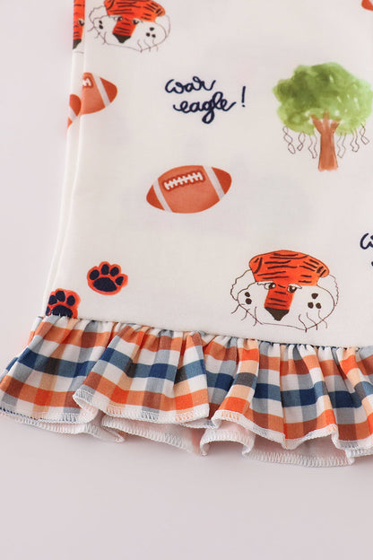 Auburn Football Print Girl Pajamas Set